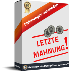 Mahnungen inkl. Mahngebühr versenden