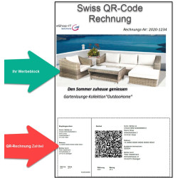 Swiss QR Rechnung mit Werbeblock 2