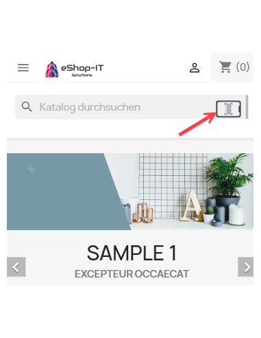 Produktsuche via Handycam mit Produkt-Barcode